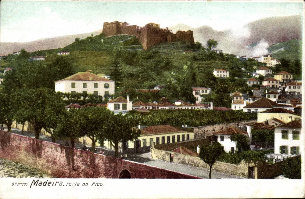 Madeira. Forte do Pico — vista panorâmica — BPNº105 - Frente