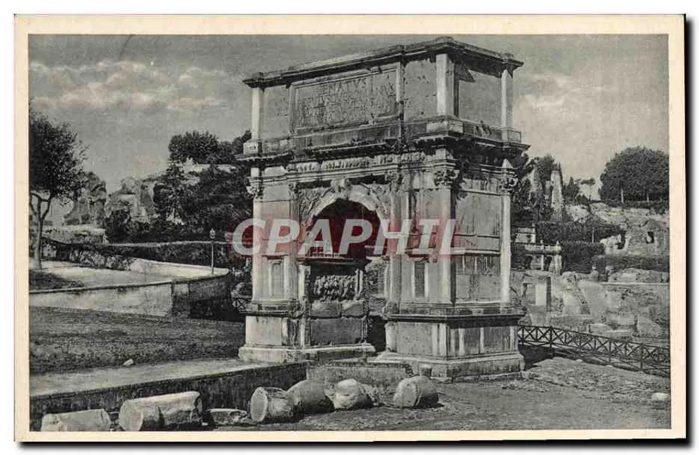 रोम - टिटो के आर्को - अज्ञात प्रकाशक, श्रृंखला संख्या अदृश्य - आगे