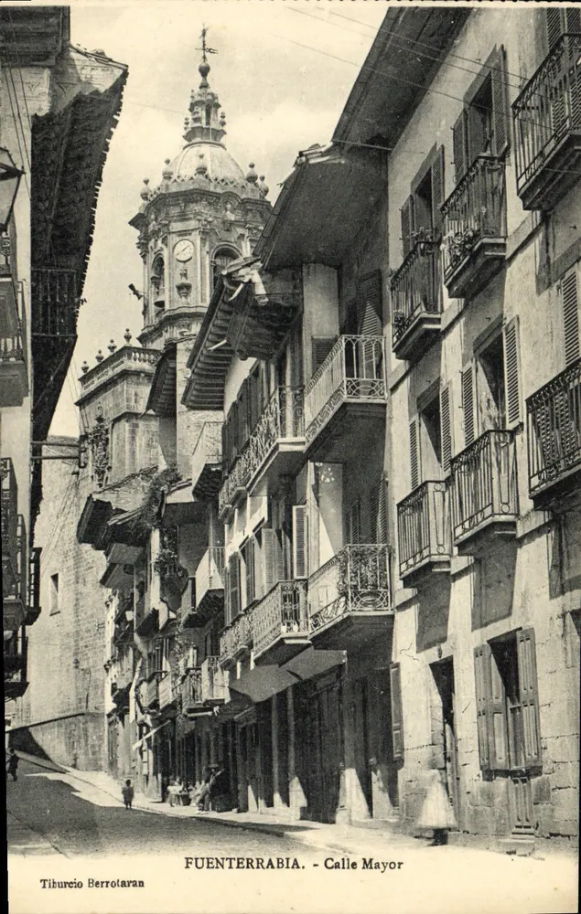 Fuenterrabia - Calle Mayor — editor Tiburcio Berrotaran - Frente