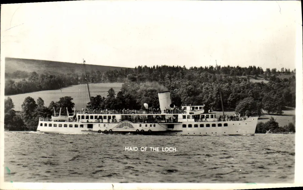 Maid of the Loch — vapeur touristique sur un lac — éditeur non visible - Vorderseite