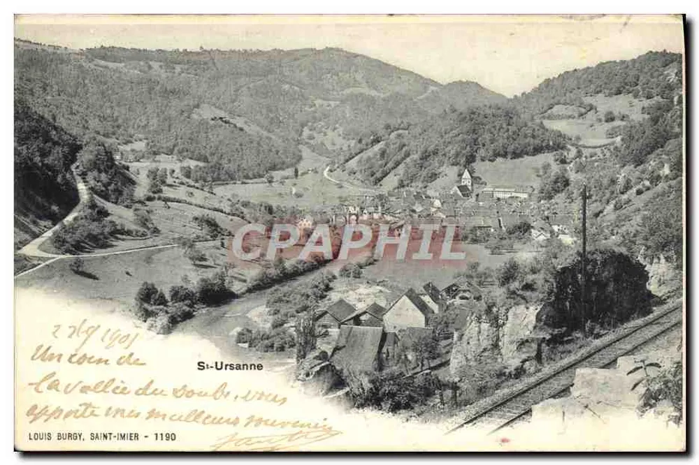 La Vallée du Soul, St-Ursanne — vista panorâmica — Louis Burgy, Saint-Imier - 1190 - Frente