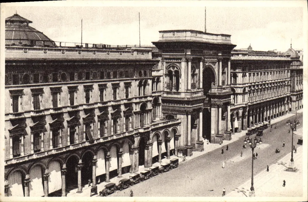 Mailand — Fassade der Galleria Vittorio Emanuele II — unbekannter Verlag, Seriennummer 5731 - Vorderseite