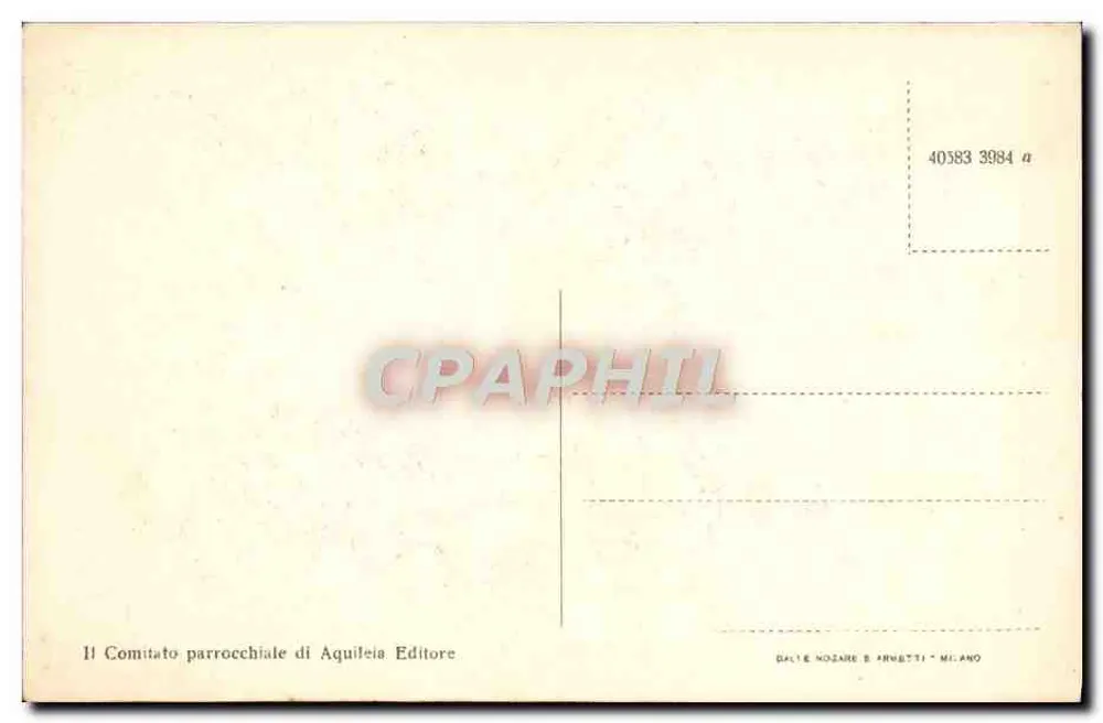 Aquileia - Glockenturm, Basilika und Piazza del Capitolo — Verlag: Kirchengemeinde Aquileia - Rückseite