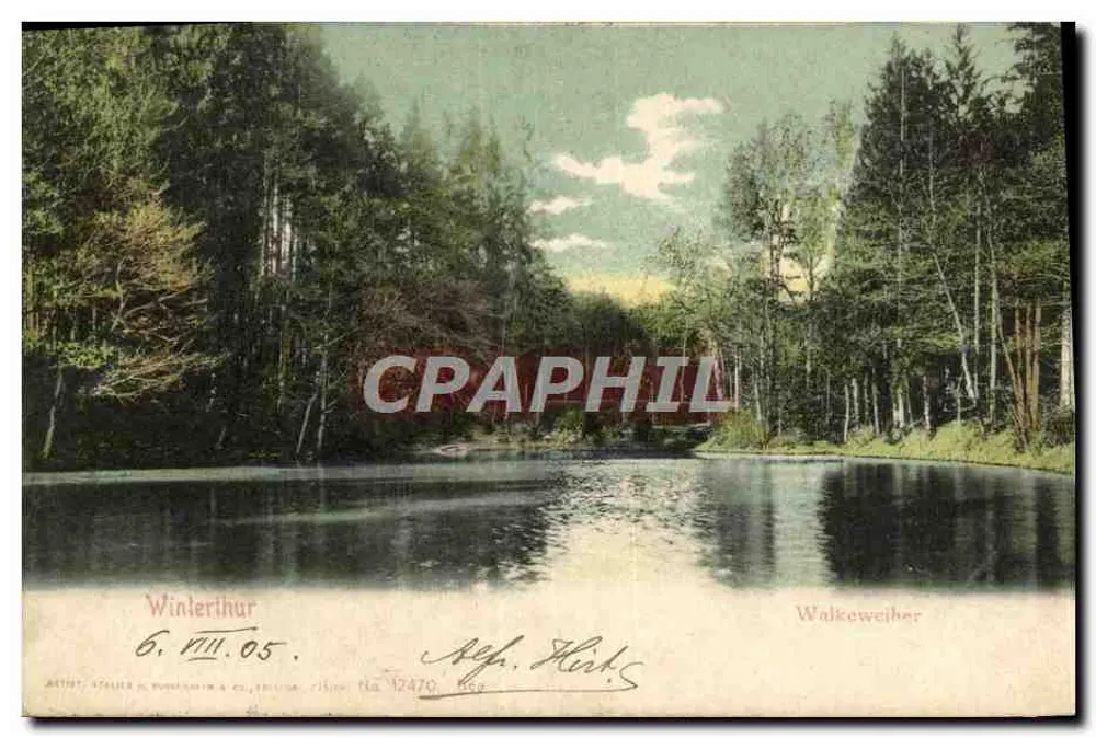 Winterthur — Lago Walkeweiber — editor Artier, Stelzer & Co., n° 12470 - Frente