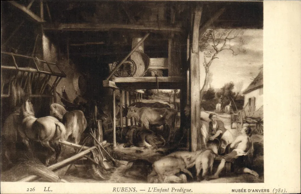 Rubens — Syn zbity z drogi — Muzeum w Antwerpii (781) - Awers