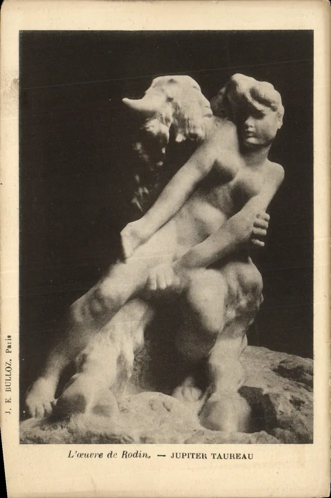 Jupiter Stier — Das Werk von Rodin — J. E. Bulloz, Paris - Vorderseite