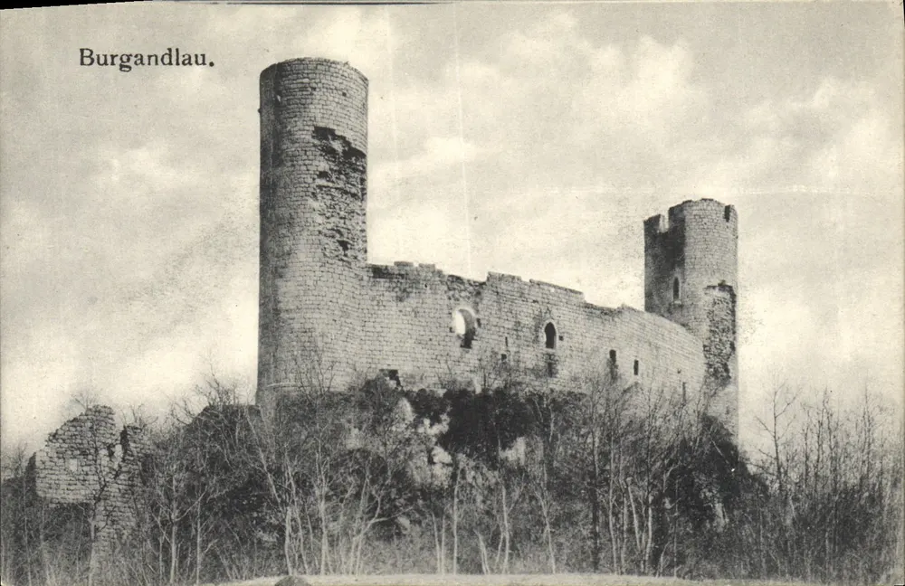 Burgandlau — Castelo forte em ruínas — Felix Loib, Strassburg - Frente