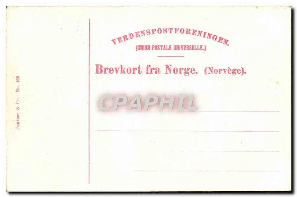 Domkirken Trondheim. Korsgangen — Janssen & Cie, Nr. 168 - Rückseite