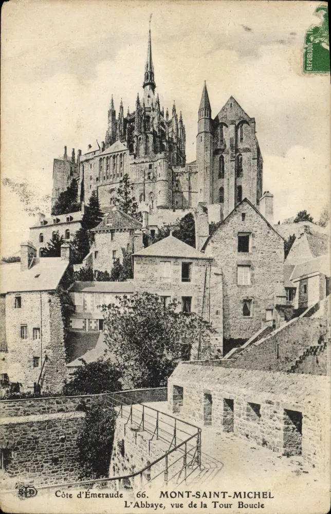 Mont-Saint-Michel — Die Abtei von der Boucle-Turm aus gesehen — Côte d'Émeraude 66 - Vorderseite