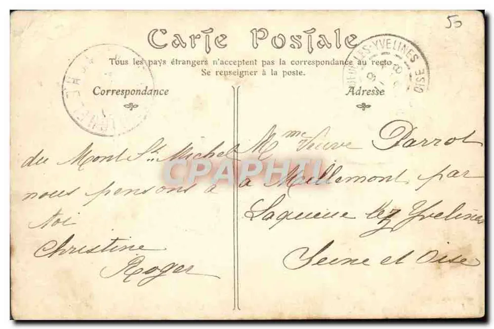 Monte Saint-Michel — Lado nordeste — ND Phot - Verso