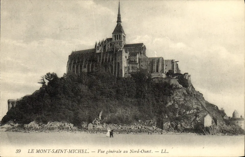 Mont-Saint-Michel — Allgemeiner Blick aus nordwestlicher Richtung — LL. — Nr. 39 - Vorderseite