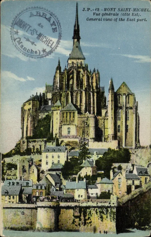 Monte Santo-Michel — Visão geral (lado Leste) — J.P.-42, Edição Abadia - Frente