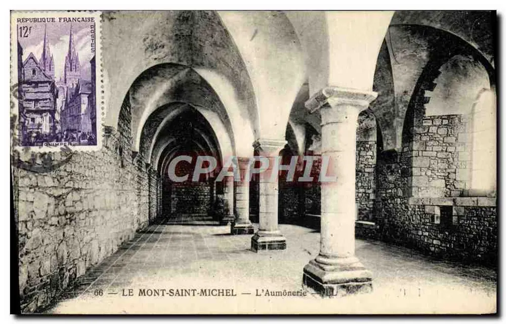 O MONT-SAINT-MICHEL — A Aumônerie — editor A Imprensa da República Francesa, n° 66 - Frente