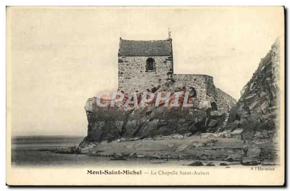 Mont-Saint-Michel — A Capela Saint-Aubert — A l'Hermine - Frente