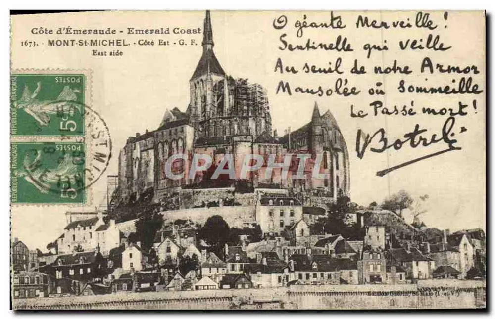Mont-Saint-Michel — Ostküste — G.F. — 1673 - Vorderseite