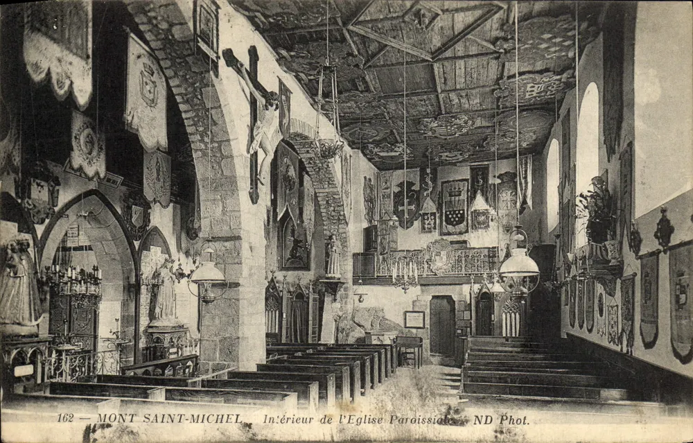 Mont Saint-Michel — Innenansicht der Pfarrkirche — ND Phot. n°162 - Vorderseite