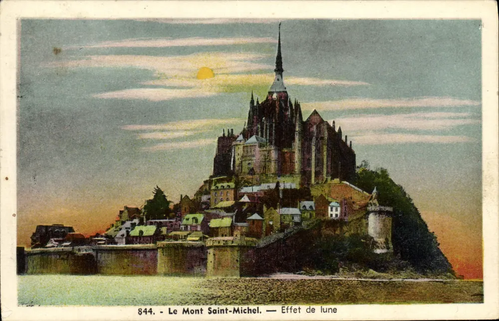 O Mont Saint-Michel — Efeito da lua — série 844 - Frente