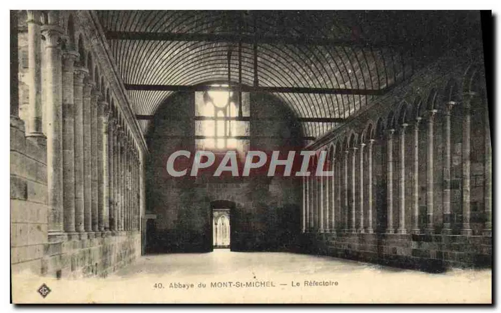 Abtei MONT-SI-MICHEL — Das Refektorium — n°40 - Vorderseite