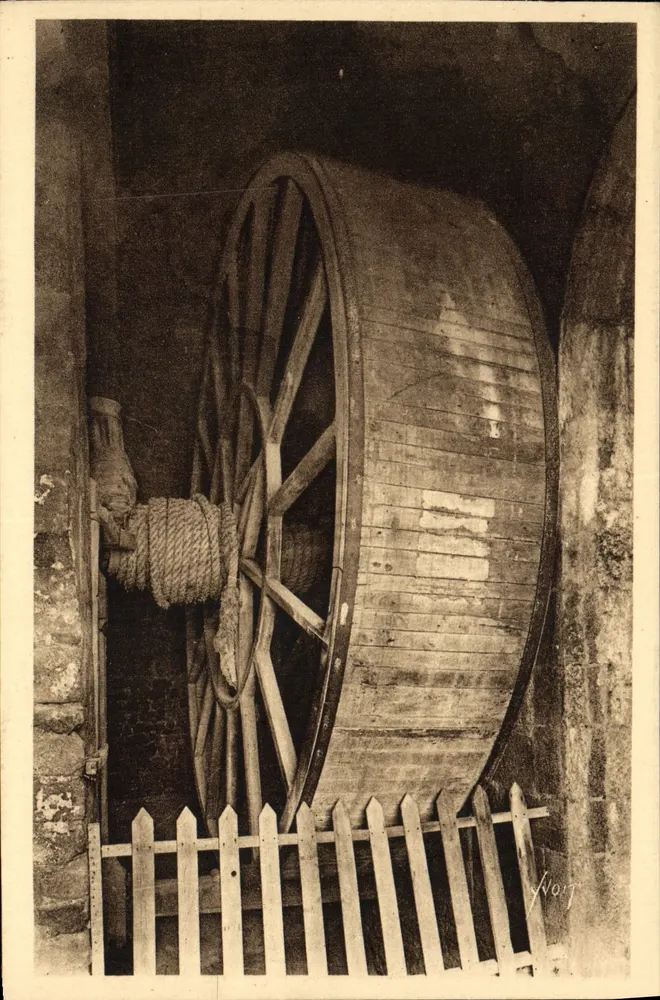 Die Räder heben Last — Abtei Mont Saint-Michel — Kunstausgaben Vion, Paris - Vorderseite