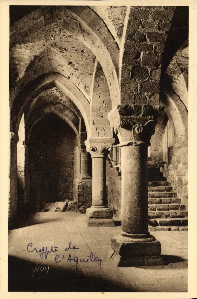 Krypta des Aquilon — Abtei Mont-St-Michel — Éditions d'Art Yvon - Vorderseite