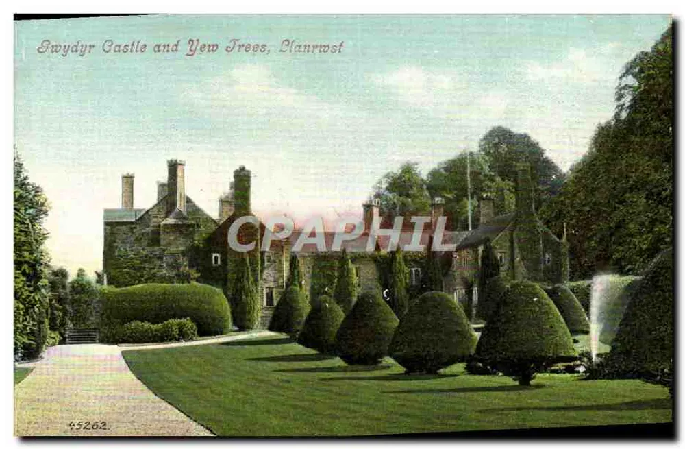 Castillo de Iswydyr y Árboles de Téjo, Plaenrwst — Serie Valentine's n°45262 - Anverso