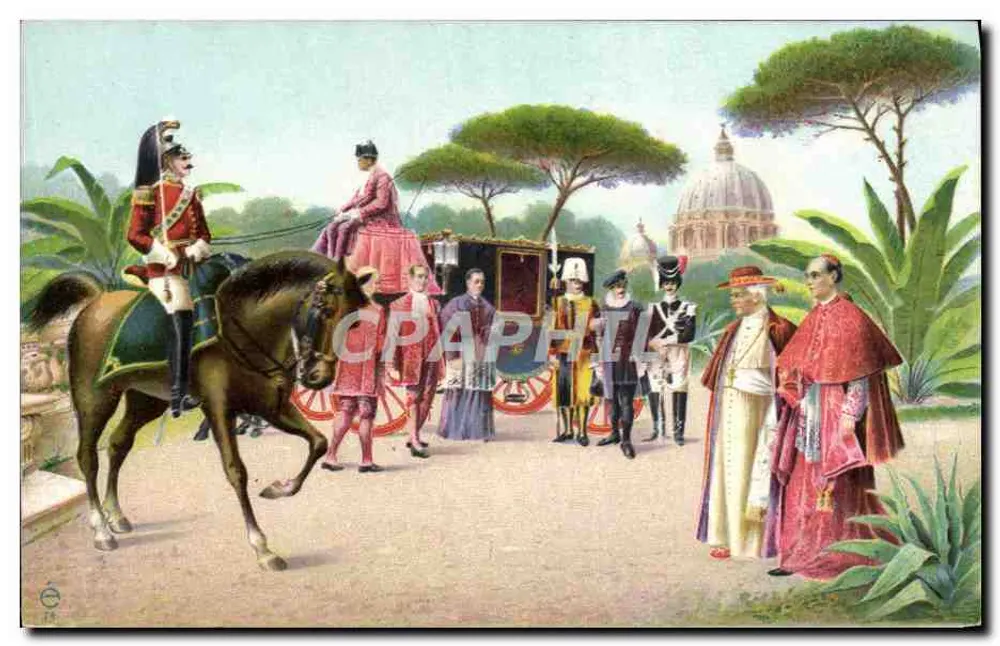 Cerimônia religiosa em Roma — Éditeur É. n° 14 - Frente