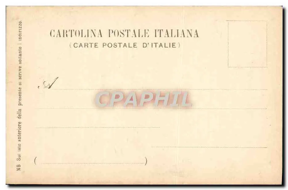 Florence - Via Borgo Ognisanti — Francesco Pineaider Edit., n°890 - Achterkant