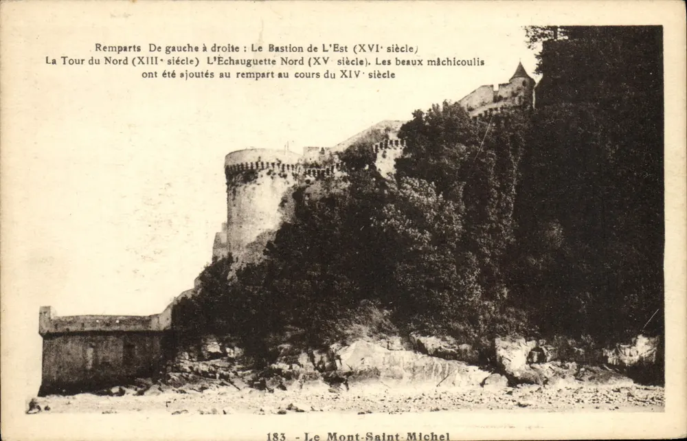Monte-Santo-Michel — Muralhas e torres históricas — Laurenti-Net, N°183 - Frente