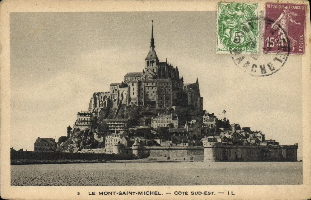 Monte Santo Michel — Lado Sul-Este — I.L. — Editora: I.L. — N° 5 - Frente