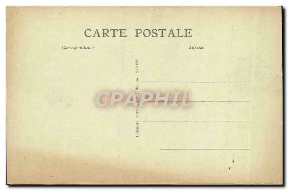 Mont-Saint-Michel — Nordseite und die Kapelle Saint-Aubert — J. Nozaïs, Nantes - Rückseite
