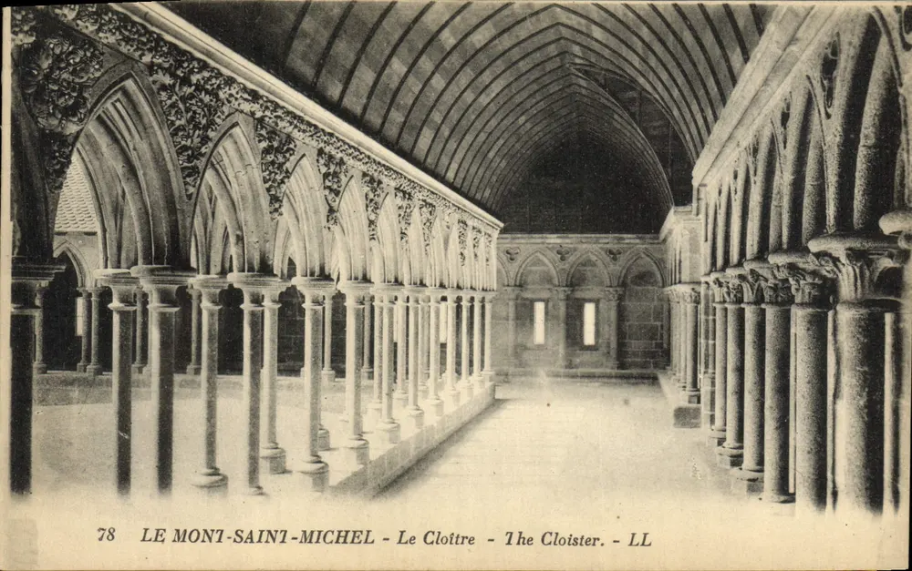 Le Mont-Saint-Michel — O Claustro — LL 78 - Frente