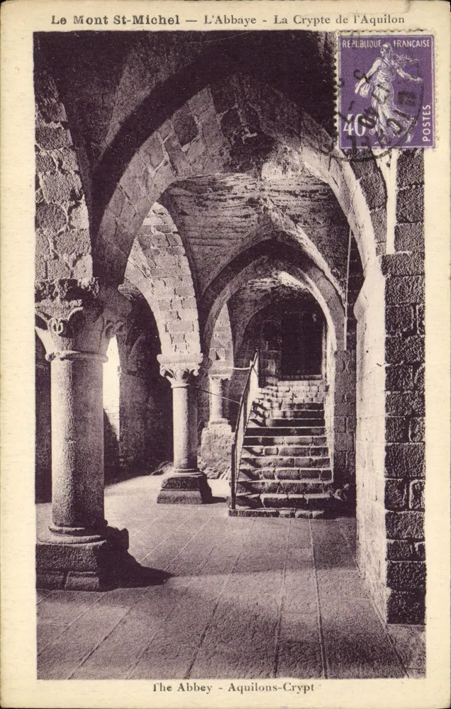 El Monte San Miguel — La Abadía — La Cripta del Aquilón - Anverso