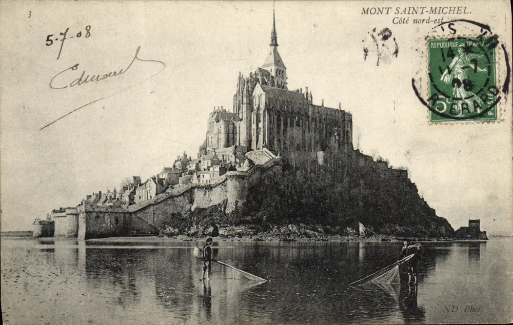 Monte Saint-Michel — Lado nordeste — ND Phal, n°3 - Frente