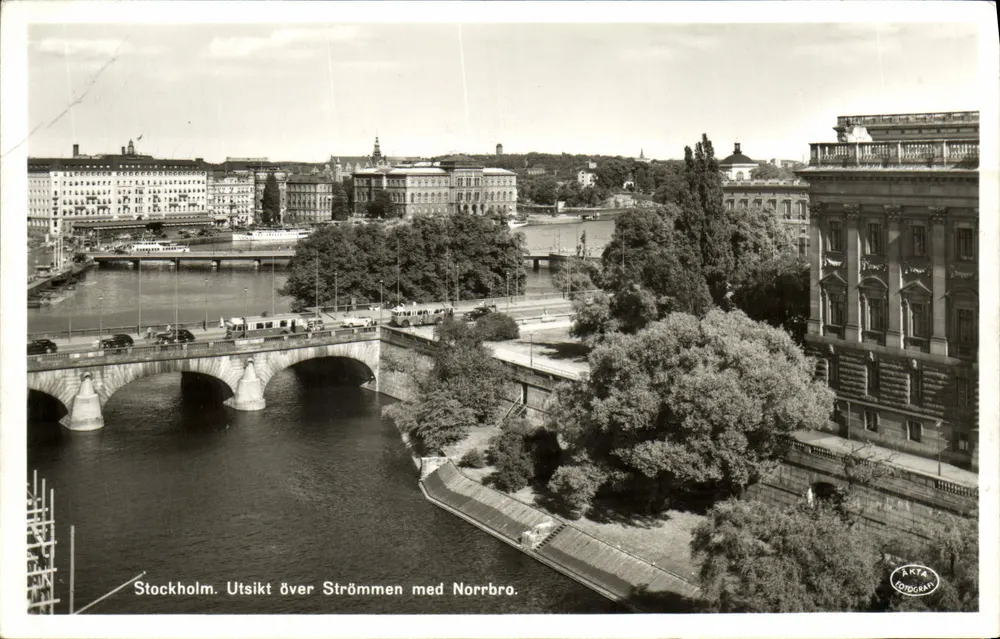 Stockholm — Ansicht der Strömmen mit dem Norrbronn — AKTA Fotografi - Vorderseite