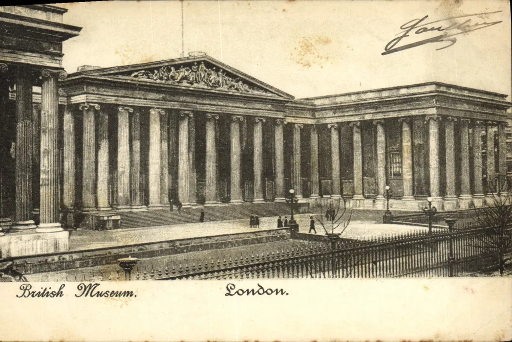 Museu Britânico — Londres — editor desconhecido, número de série não visível - Frente