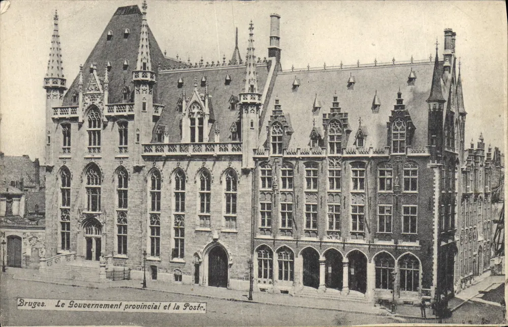 Bruges. O Governo Provincial e a Correios. - Frente