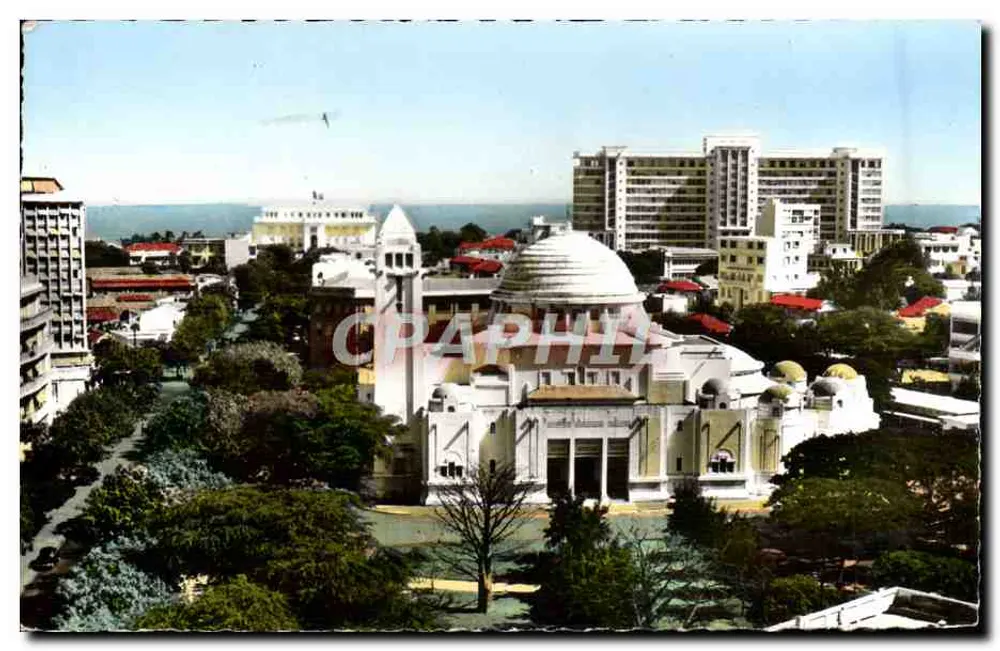 Dakar — Die Kathedrale und das Gebäude des Generalgouvernements — ROBER D.P. 507 - Vorderseite