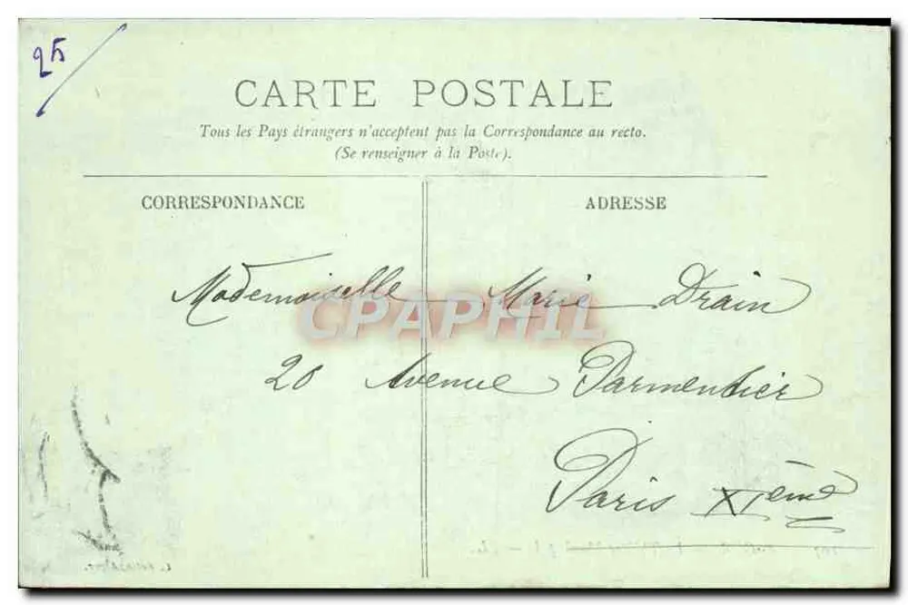 Algés — Das Municipale Theater — Verlag LL. n°107 - Rückseite