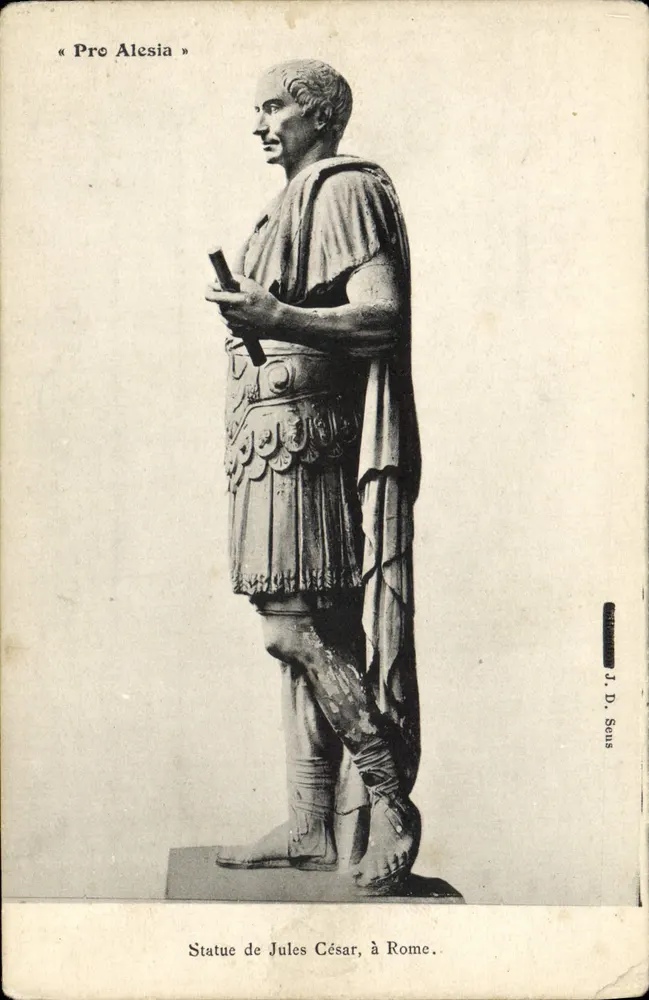 Estatua de Júlio César, em Roma — J. D. Sons - Frente