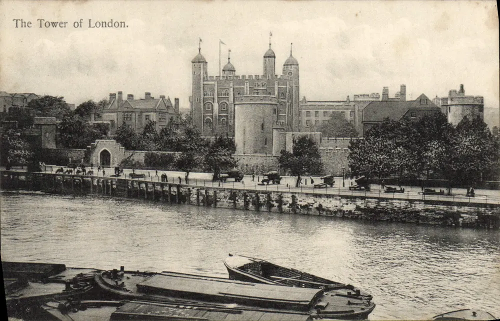 La Tour de Londres — vue depuis la Tamise — imprimée en Allemagne - Vorderseite