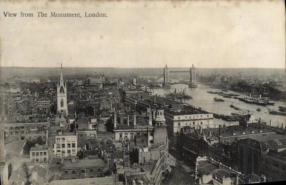 Vista desde o Monumento, Londres — impressa na Alemanha - Frente