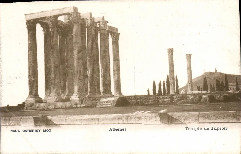 Templo de Júpiter — Atenas — Editor Pallis & Cotzias, n° 619 - Frente