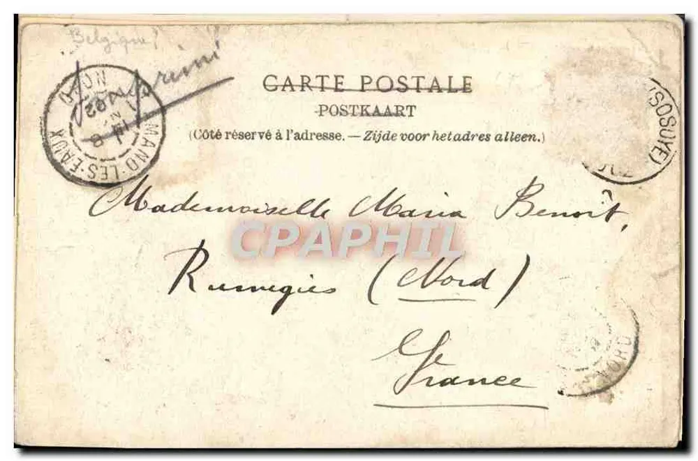 Das Quadrige und der Haupteingang — Weltausstellung Brüssel 1910 — Verlag nicht sichtbar - Rückseite