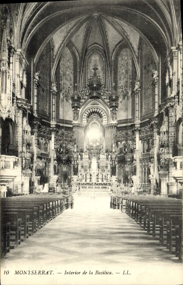 Montserrat — Interior da Basílica — LL. n°10 - Frente