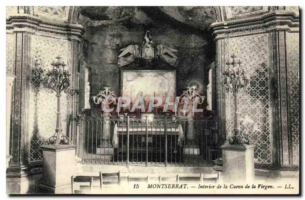 Montserrat — Interior da Cueva da Virgen — LL. - Frente