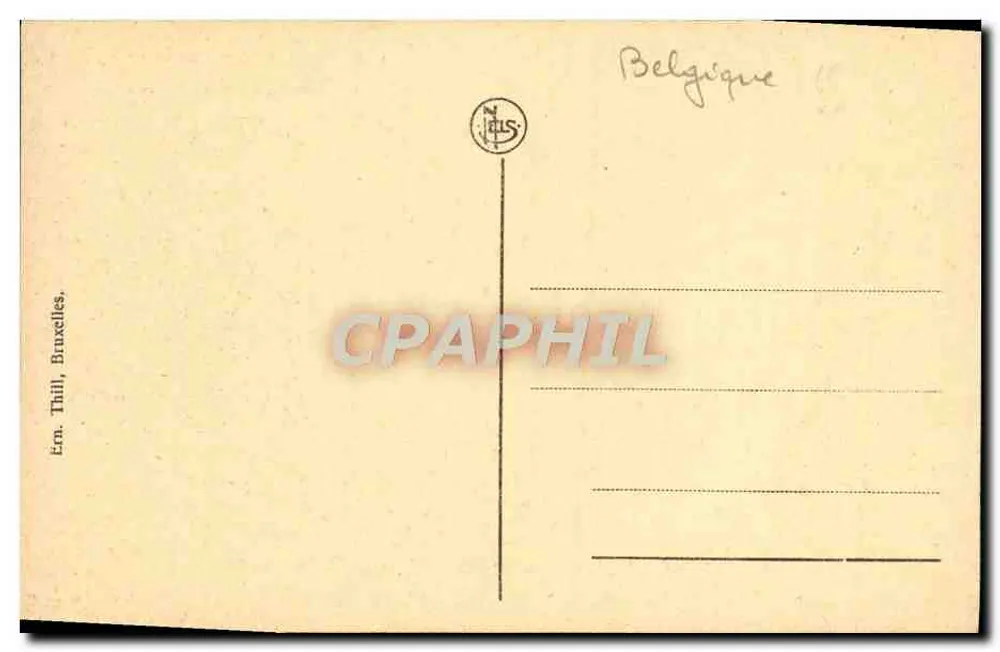 Bouillon. Innenansicht des Schlosses — Überblick über den Ehrenhof, Treppenhaus der Pulverkammer — Verlag Thill, Brüssel - Rückseite
