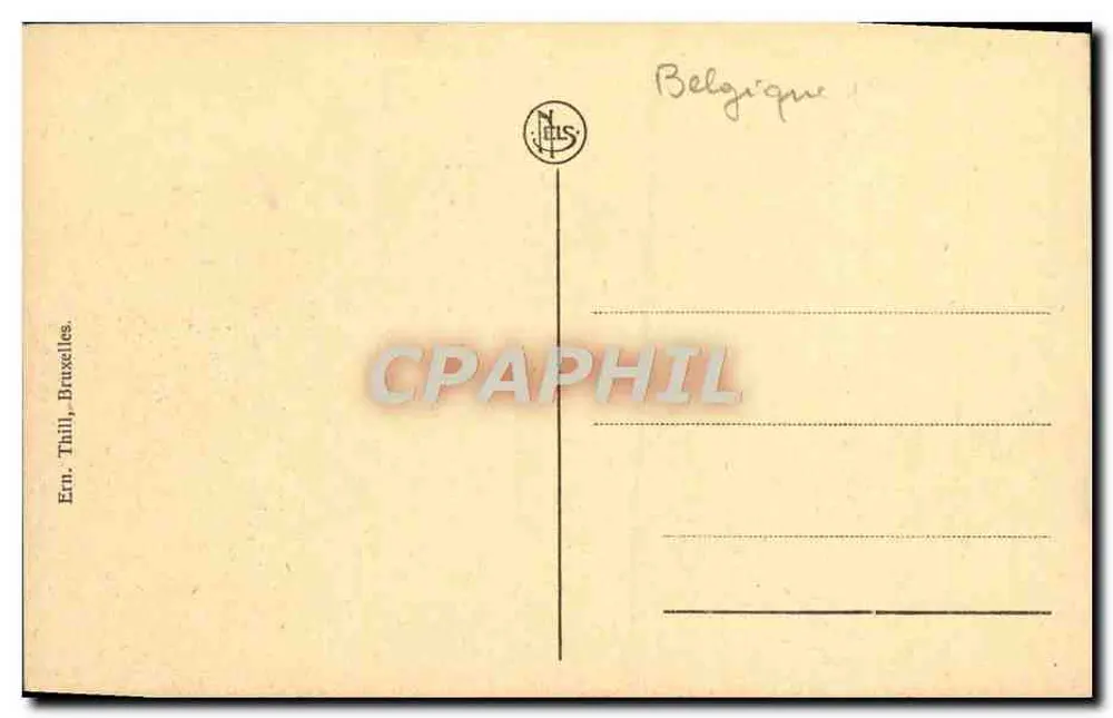 Bouillon. Innenansicht des Schlosses — Ehemalige Ehrenstiege (Louis XV) — Verlag Thilli, Brüssel - Rückseite