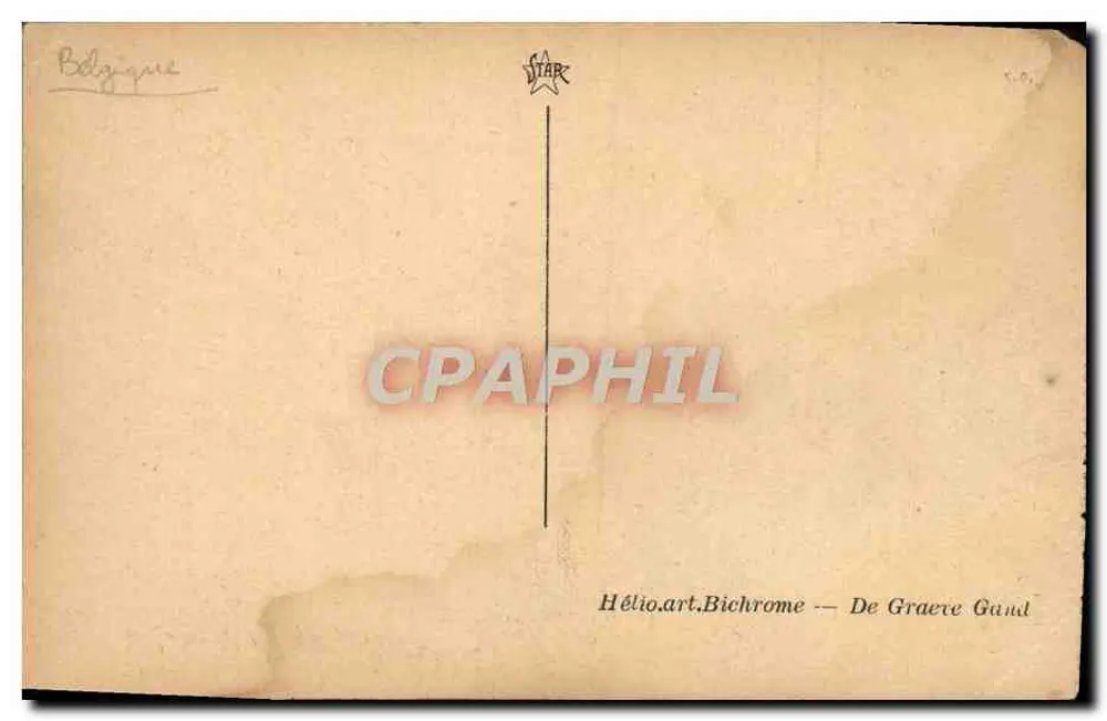 Eingang zur Stadt — Rue de la Station — Verleger STAR - Rückseite