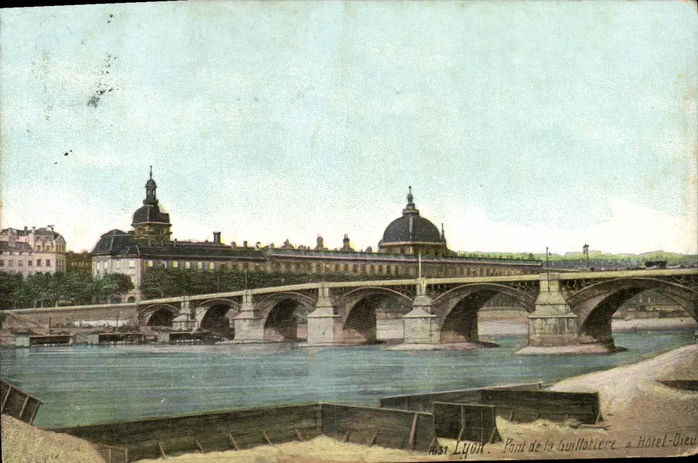 Brücke Guillotière — Hôtel-Dieu — Lyon - Vorderseite