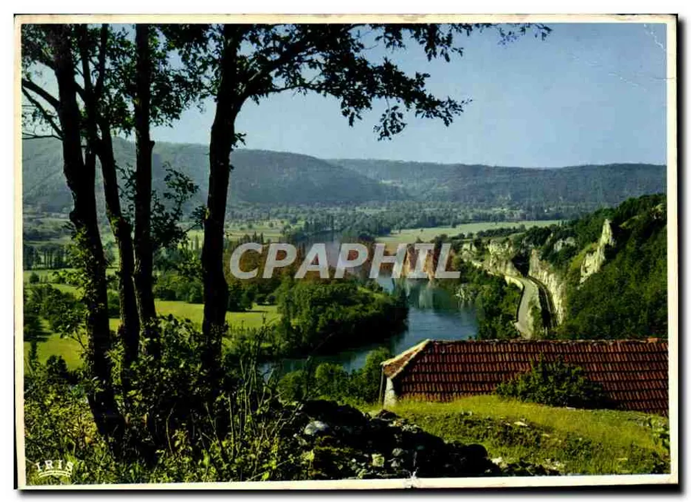 Vue panoramique — paysage de la Vallée de la Dordogne — éditeur IRIS - Frente